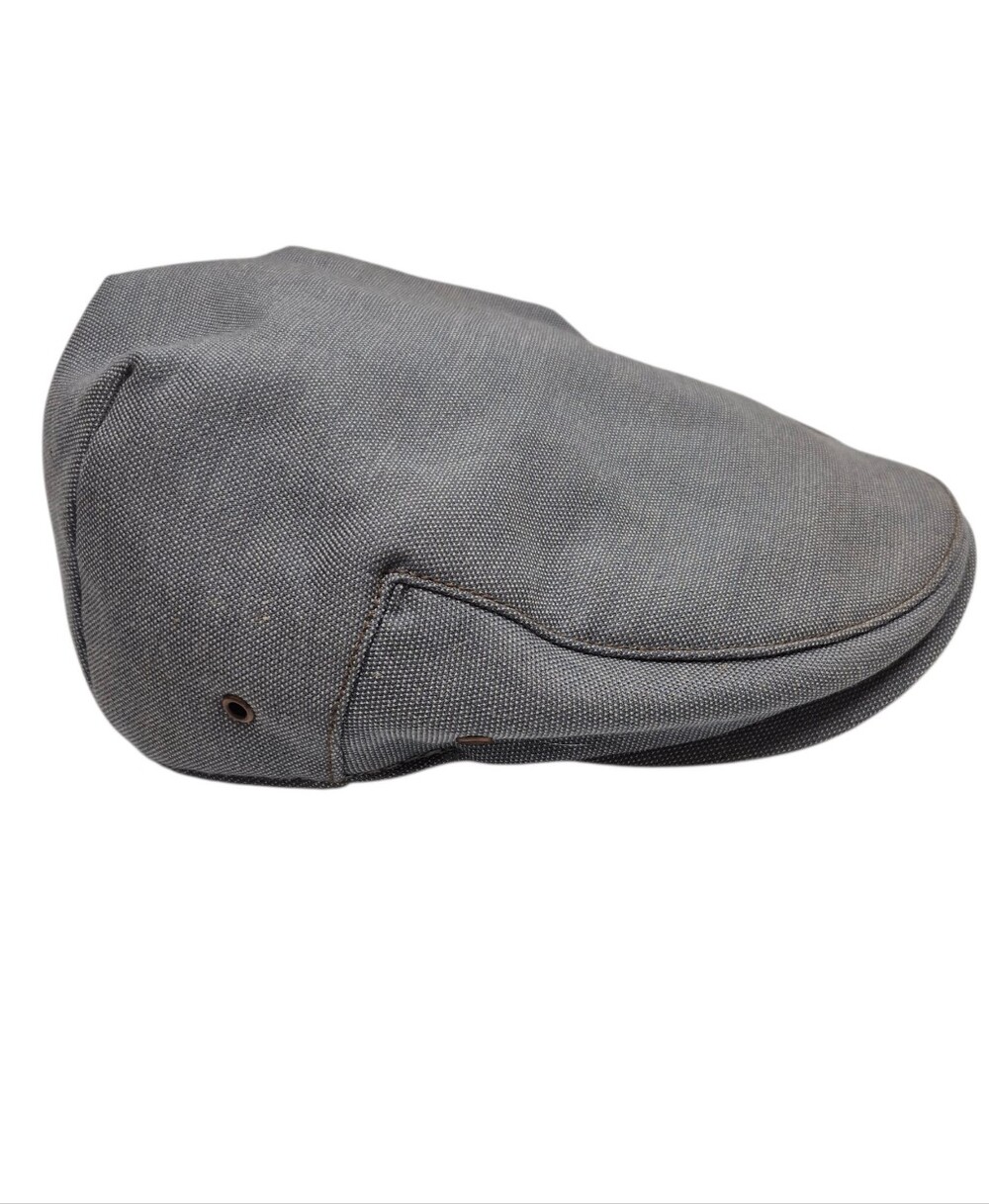Goorin Bros  Newsboy Flat Cap Gray Canvas Cotton